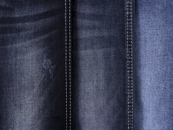 Double Layer Special Denim With Colored Stripe Backside