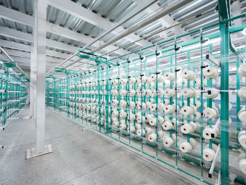 Warping Process in Denim