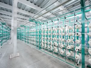 Warping Process in Denim