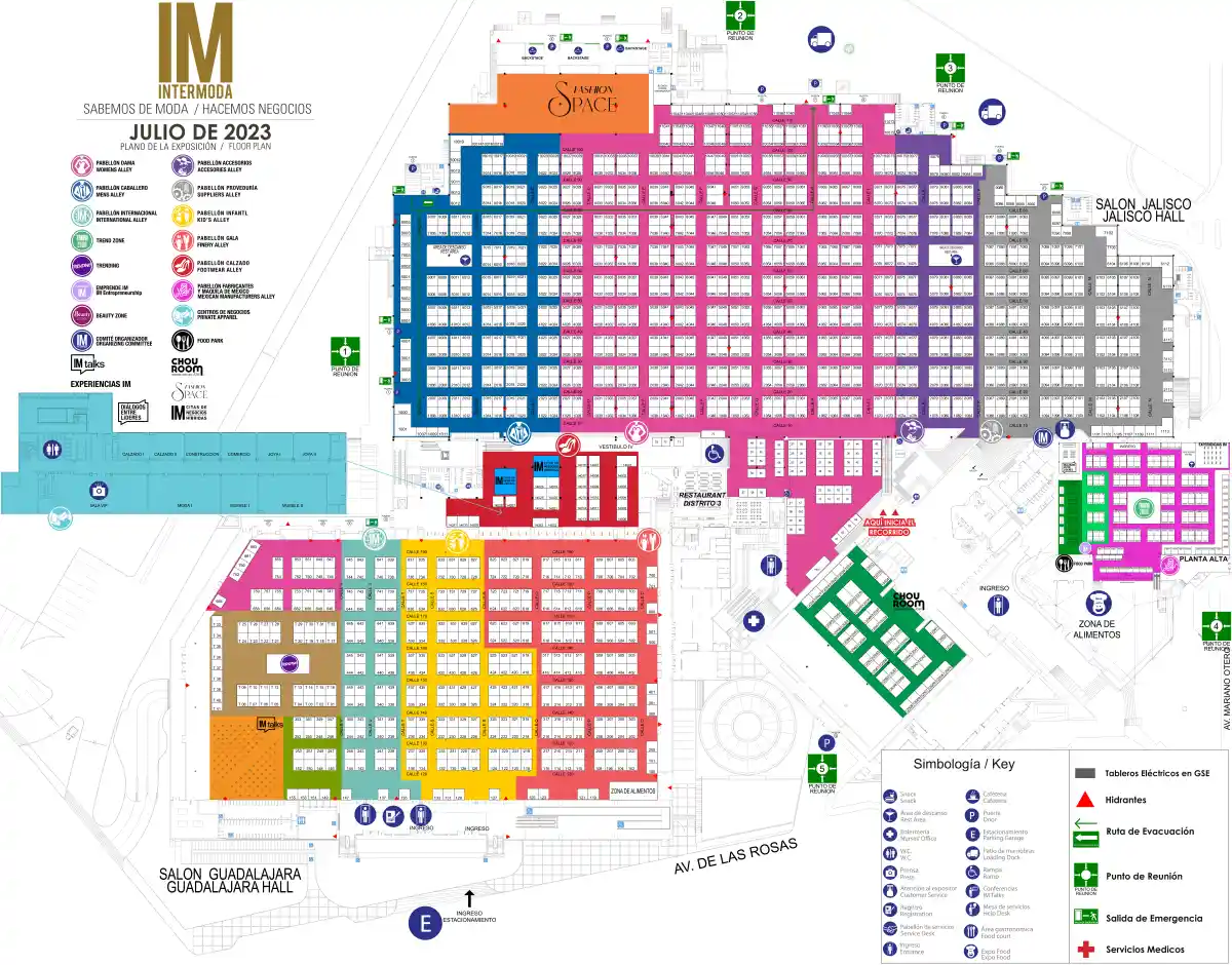 2023 79TH INTERMODA EXHIBITION MAP
