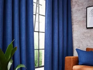 denim fabric blue curtains