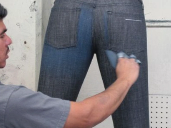 Can Do Hand Sanding on Tencel Denim