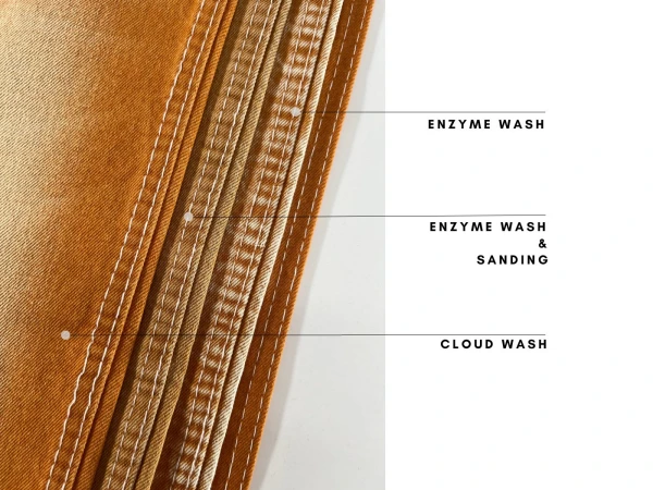 orange yellow denim fabric