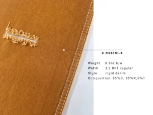 orange yellow denim fabric