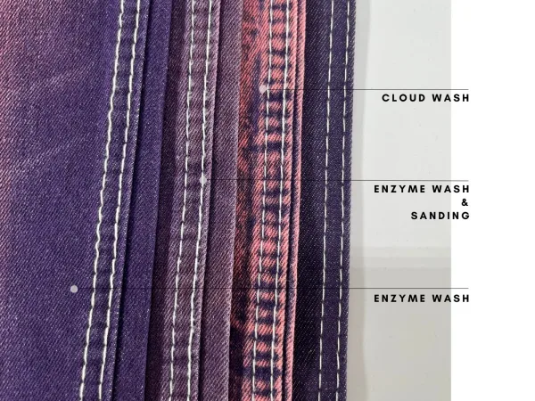 voliet purple denim fabric