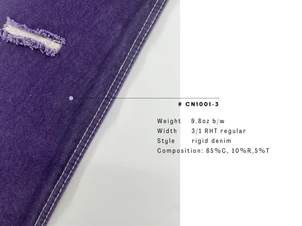voliet purple denim fabric