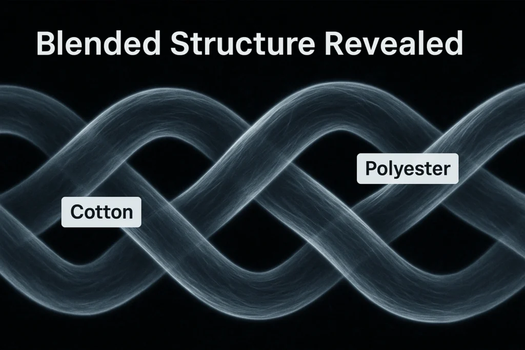 blended-cotton-polyester-fiber-stucture