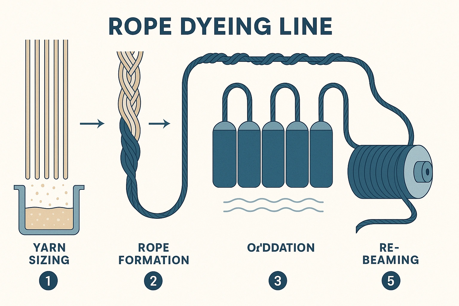 rope dyeing line