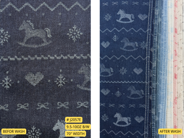 Fair Isle Horse Jacquard Denim