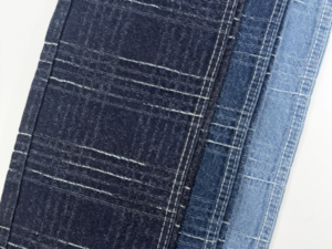Bold Stripe & Check Jacquard Denim