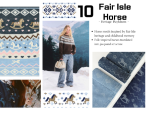Fair Isle Horse Jacquard Denim