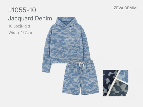 textured jacquard denim fabric