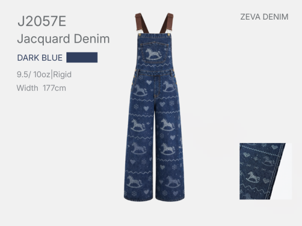 Fair Isle Horse Jacquard Denim