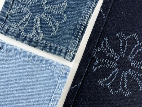 A Directional Texture Approach to Modern Floral Denim Design