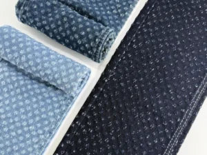 Small Broken Rhythm Needle-Punched Denim