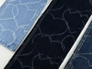 symbol-denim-heart-pattern-needle-punched-denim-fabric-detail