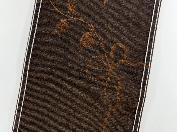 Ribbon Blouquet Flocking Jacquard Pattern Design
