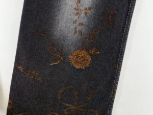 Ribbon Blouquet Flocking Jacquard Pattern Design