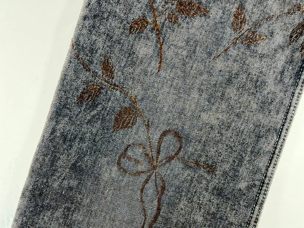 Ribbon Blouquet Flocking Jacquard Pattern Design